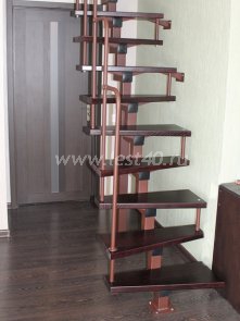 Компактная лестница гусиный шаг 11-01